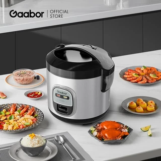 Gaabor หม้อหุงข้าวมัลติฟังก์ชันขนาดเล็ก 1 ลิตร 400W อุ่นอัตโนมัติ หุงและนึ่งในเครื่องเดียว RC20M-YE01A
