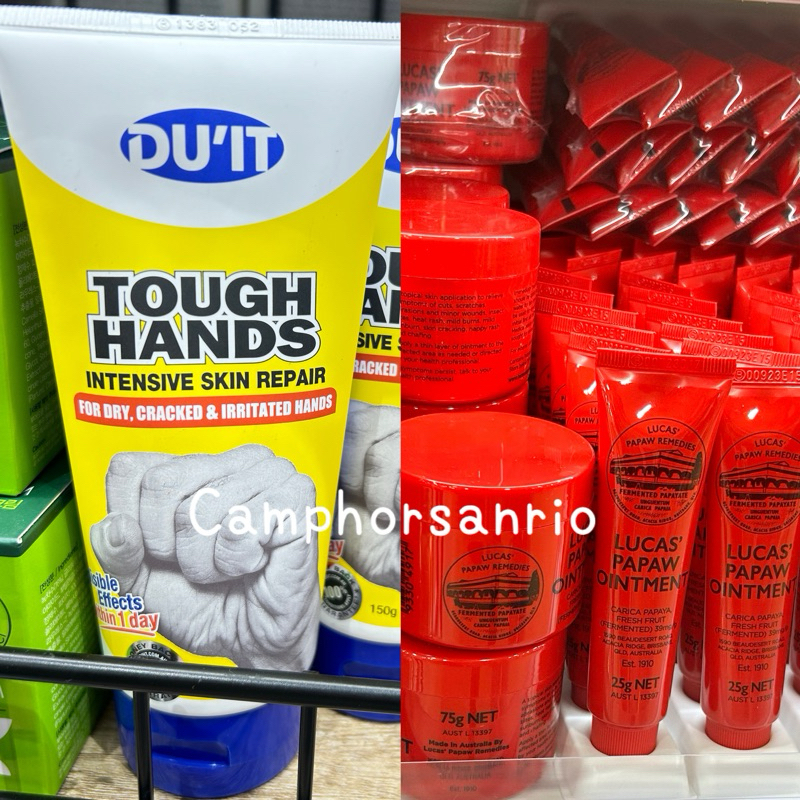 พร้อมส่ง Lucas’ Papaw Ointment ขี้ผึ้งมะละกอหมัก และ DU’IT Tough Hands ของออสเตรเลีย ของแท้