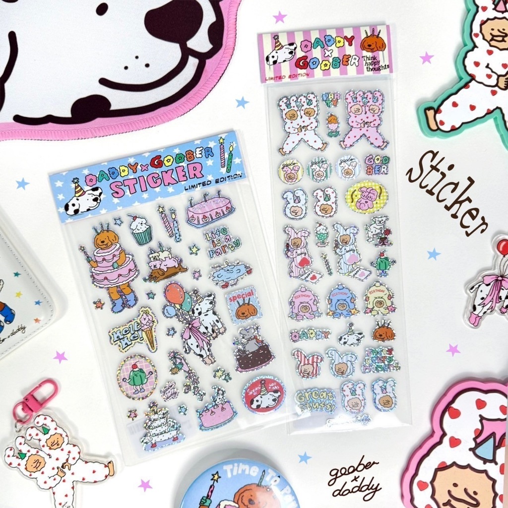 DADDY X GOOBER | Goober Sticker สติ๊กเกอร์ ลายน้องหมา สุดน่ารัก