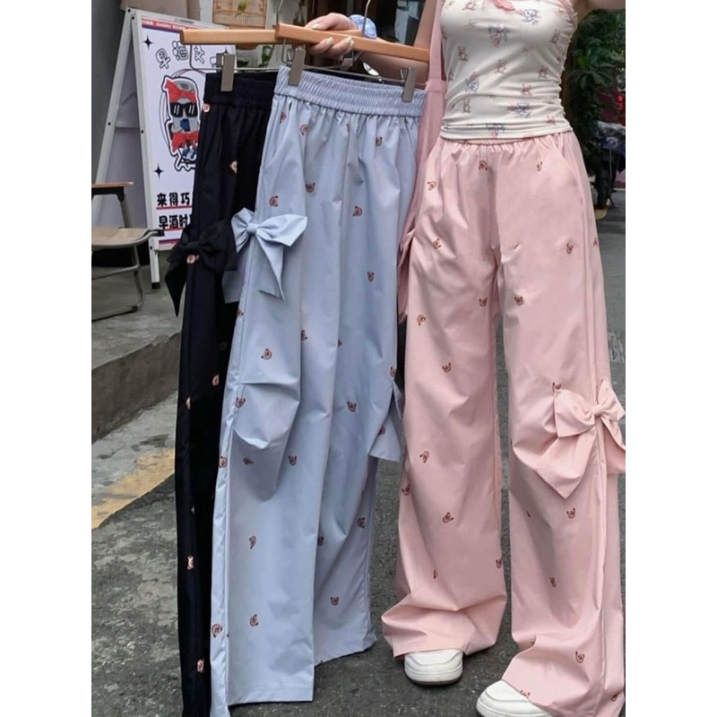กางเกงโบว์ผ้าตามรูปสวย โรงงานเวียดนามตรงปกแน่นอน คุ้มค่าสวยมาก ปตน ส่งกัน 150+ จ้า