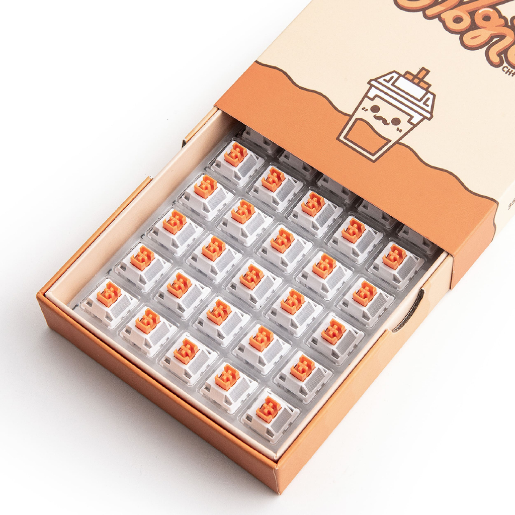 Loga Nomyen / Chathai / Nomsod 35 Mechanical Switches สวิตช์คีย์บอร์ด ชาไทย นมเย็น และนมสด