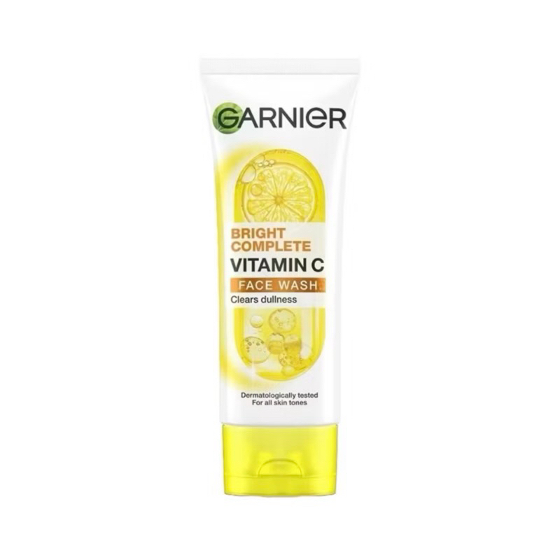 การ์นิเย่ ไบรท์ คอมพลีท วิตามินซี เฟส วอช โฟม 100 มล. GARNIER VITAMIN C FOAM 100 ml(คลีนซิ่ง, โฟมล้างหน้า)
