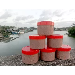 กะปิกุ้งเคยแท้ 1 กิโลกรัม แบบกระปุก สูตรเค็มน้อย (2 กระปุก)