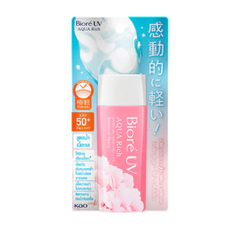 Biore UV Aqua Rich Watery Gel Botanical Peony SPF50+ PA++++ กันแดดบำรุงสูตรน้ำ เนื้อเจล กลิ่น โบทอนิคอล พีโอนี 90 ml