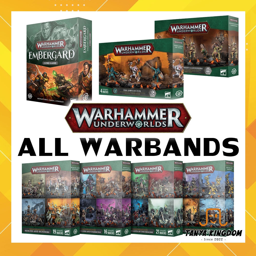 [เลือกทีม NEW EDITION] Warhammer Underworlds Warbands โมเดลพร้อมการ์ด