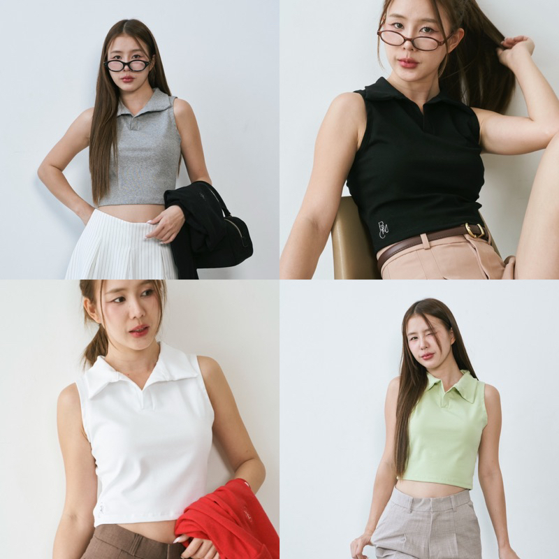 BEMYCHIC เสื้อกล้ามครอปโปโล รุ่น SOHO TOP