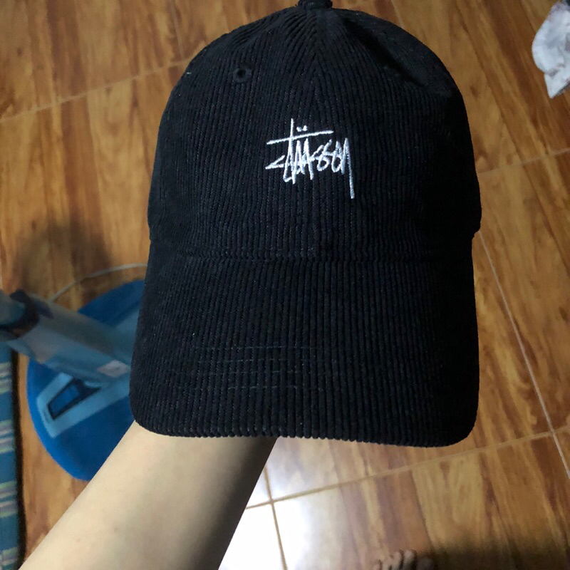 หมวก stussy รุ่น  stussy corduroy low pro cap เเท้มีป้าย💯✨