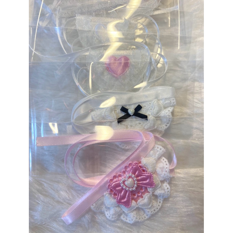 ชุดตุ๊กตา10cm ผ้ากันเปื้อน ตุ๊กตาไอดอล ฟุวะ อนิเมะ สไตล์ วินเทจ ลูกไม้ coquette lace dollclothes ribbon
