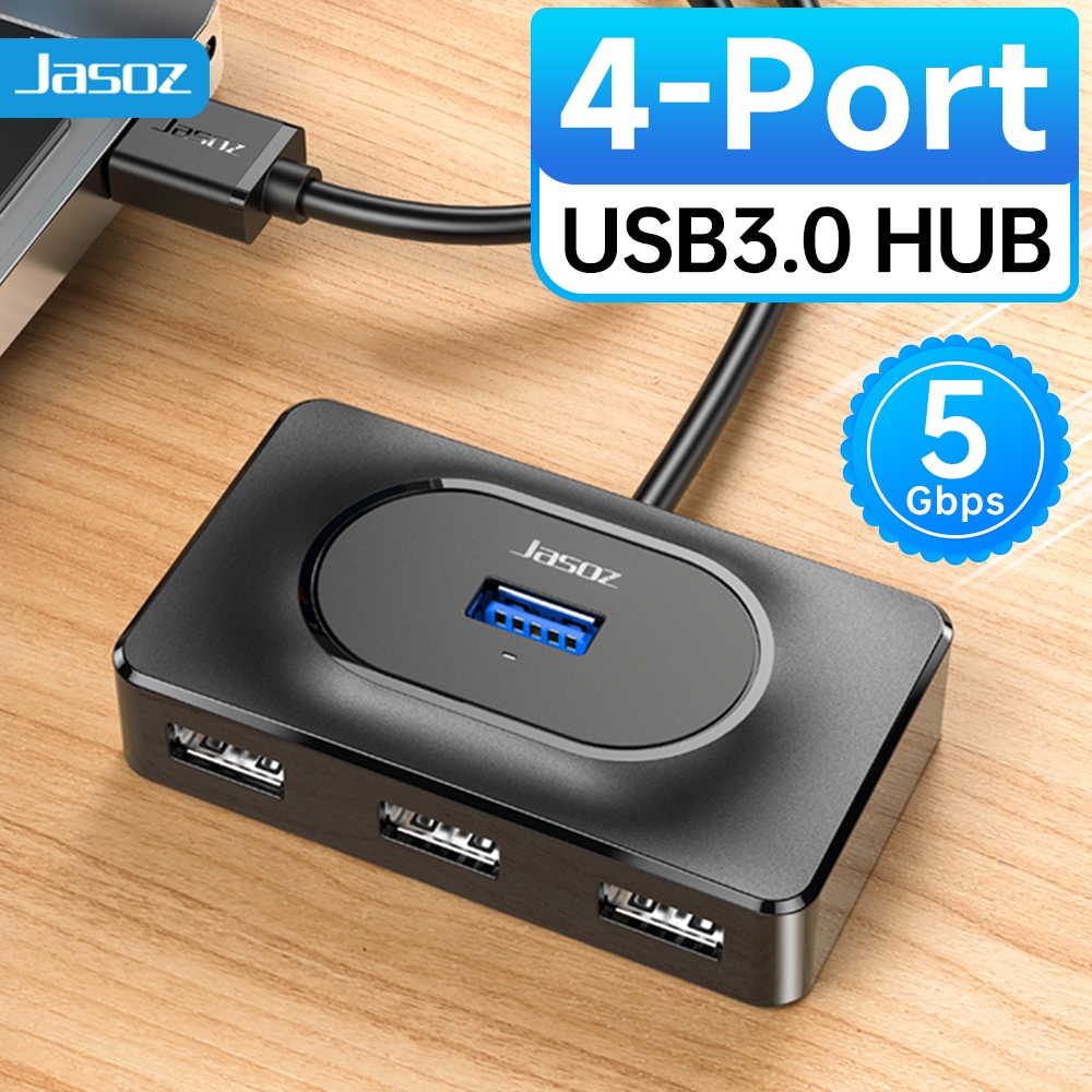 ส่งจาก กทม Jasoz USB 3.0 HUB 4 Port ตัวเพิ่มช่อง USB Usb 3.0 Splitter สำหรับ MacBook Air Laptop