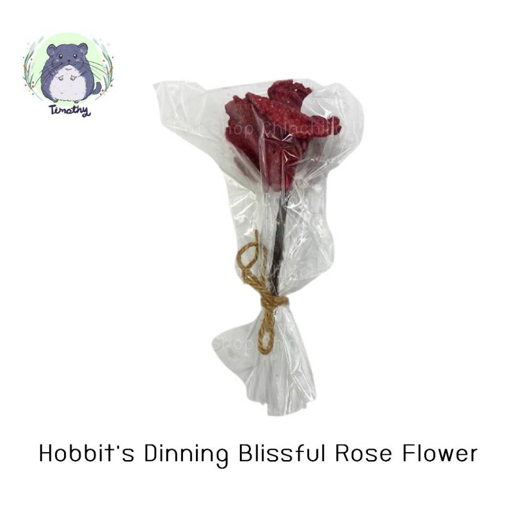 Hobbit's Dining Blissful Rose Flower ดอกกุหลาบ เกรดพรีเมี่ยม ขนมกระต่าย คุกกี้ ไม้แอปเปิ้ล กระต่าย ช
