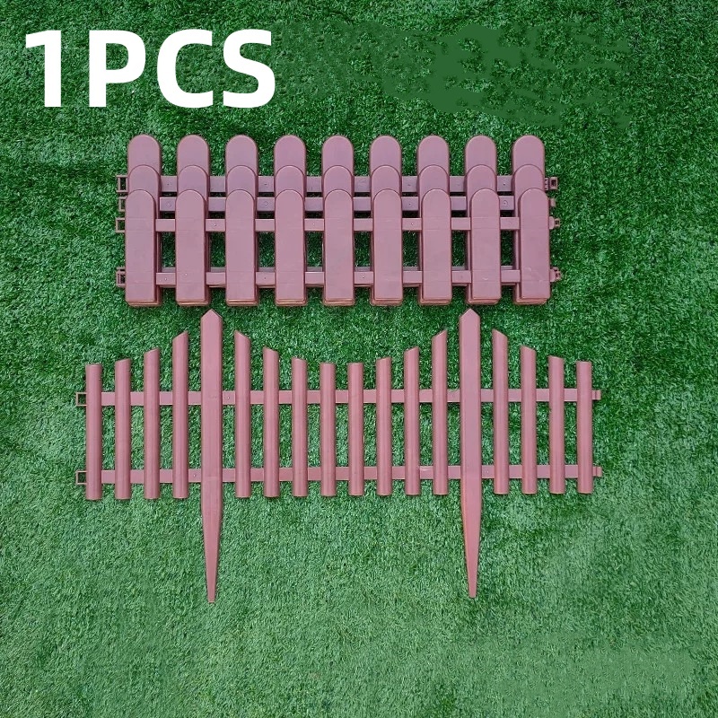 รั้วพลาสติกหัวกลม 3 ขนาด ตกแต่งสวน รั้ว DIY รั้วสวนหย่อม สไตล์ยุโรป ปลูกผักสวนครัว