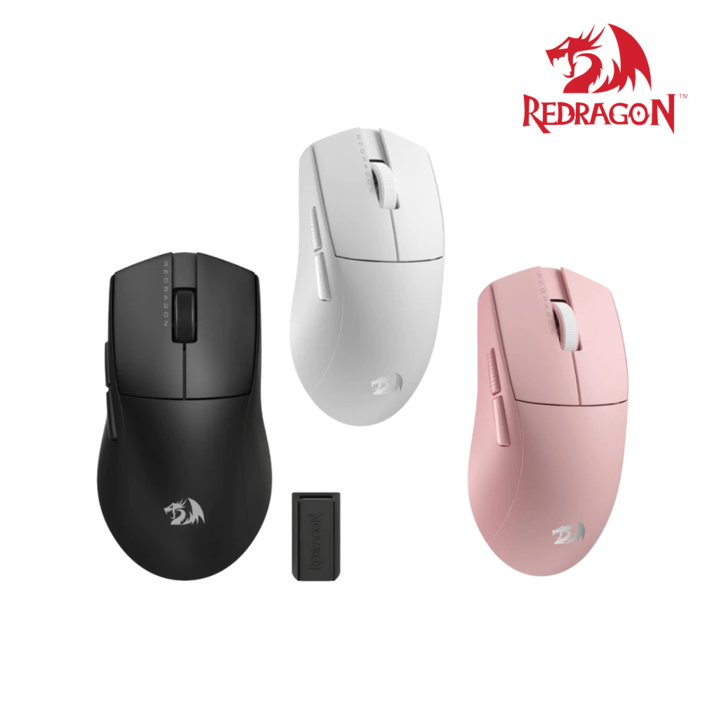 Redragon M916 PRO K1NG 4K 3-Mode Wireless Gaming Mouse เมาส์เกมมิ่งไร้สาย