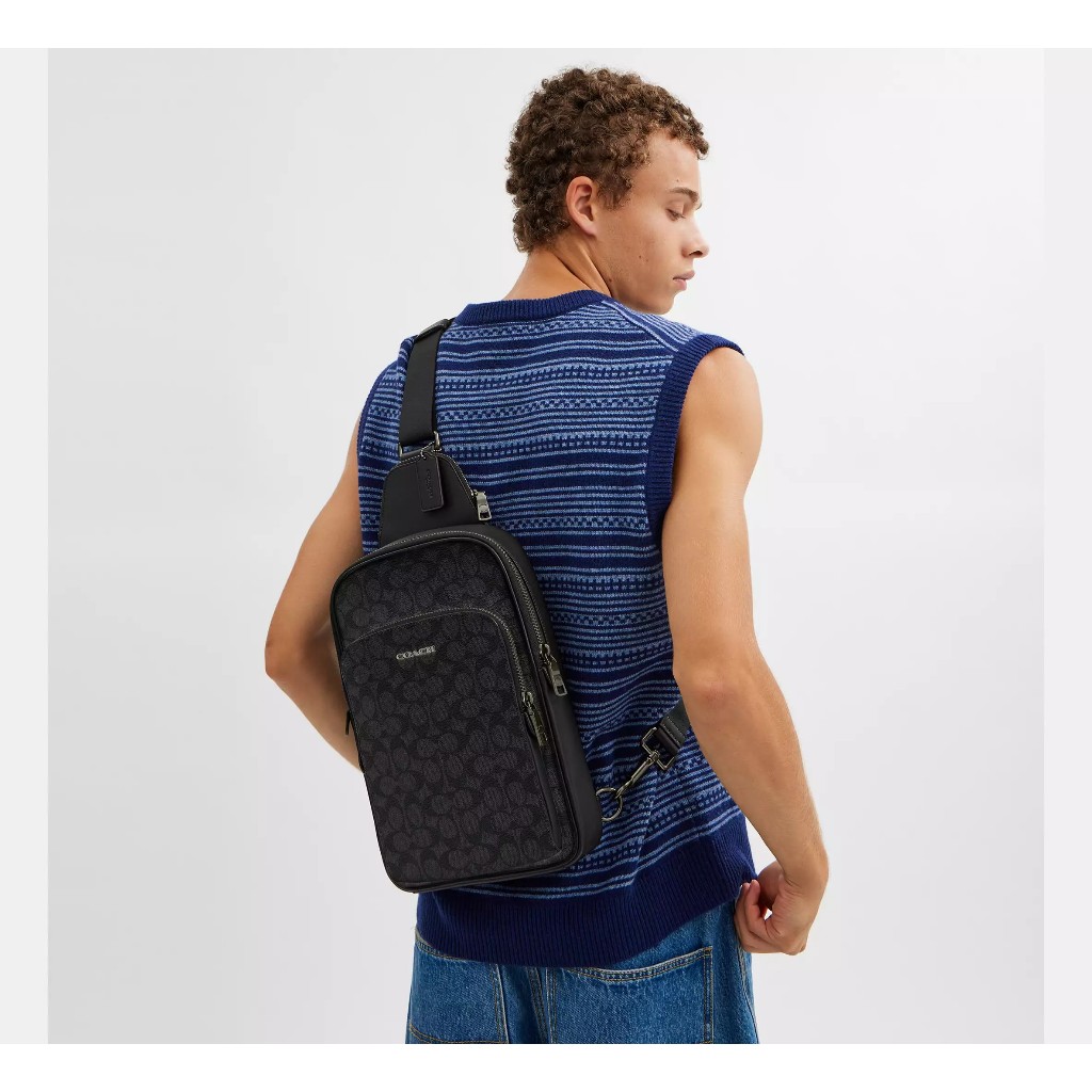 Coach Ethan Pack In Signature Canvas CV918 (คาดอก)