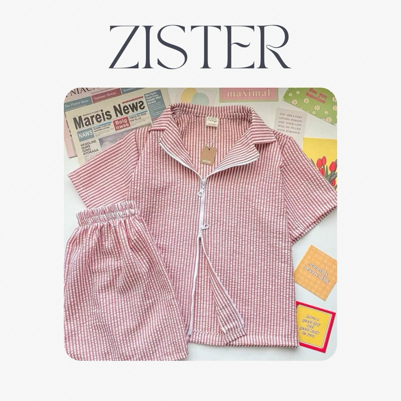 พร้อมส่งทุกสี ZISTER | ZVA1LNZ Miki zip เสื้อเชิ้ตทรงเบสิคมินิมอล