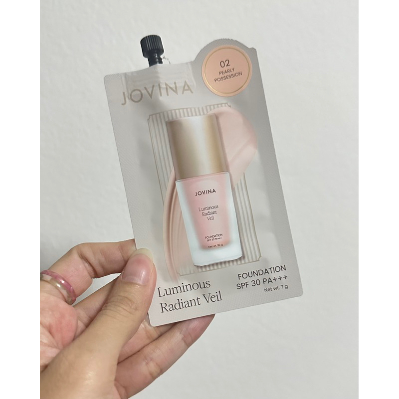 รองพื้นซอง Jovina (No.02 Pearly Possession ผิวขาวเหลือง) ของใหม่