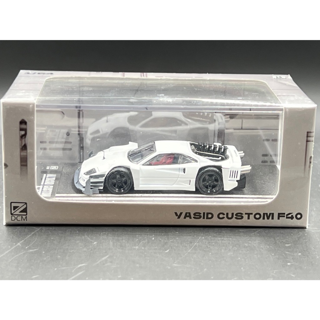 DCM 1:64 modified Ferrari  F40 diecast model White