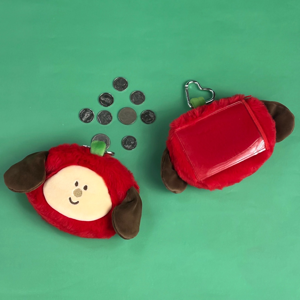 Bringhome Apple coin purse กระเป๋าใส่เหรียญ ใส่บัตร ห้อยได้