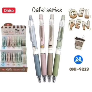 Oniso ปากกาเจล รุ่น Cafe'Series / รุ่น Floral ONI-92231-4 ขนาด 0.5 มม. หมึกน้ำเงิน เปลี่ยนไส้ได้