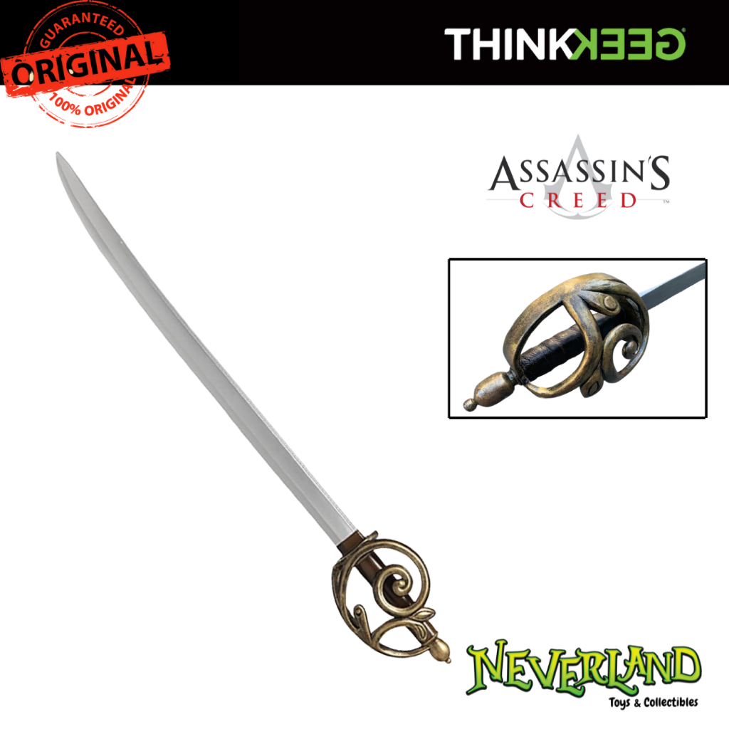 (Thinkgeek) Assassin's Creed IV Black Flag Edward Kenway Cutlass LARP Cosplay Latex Sword