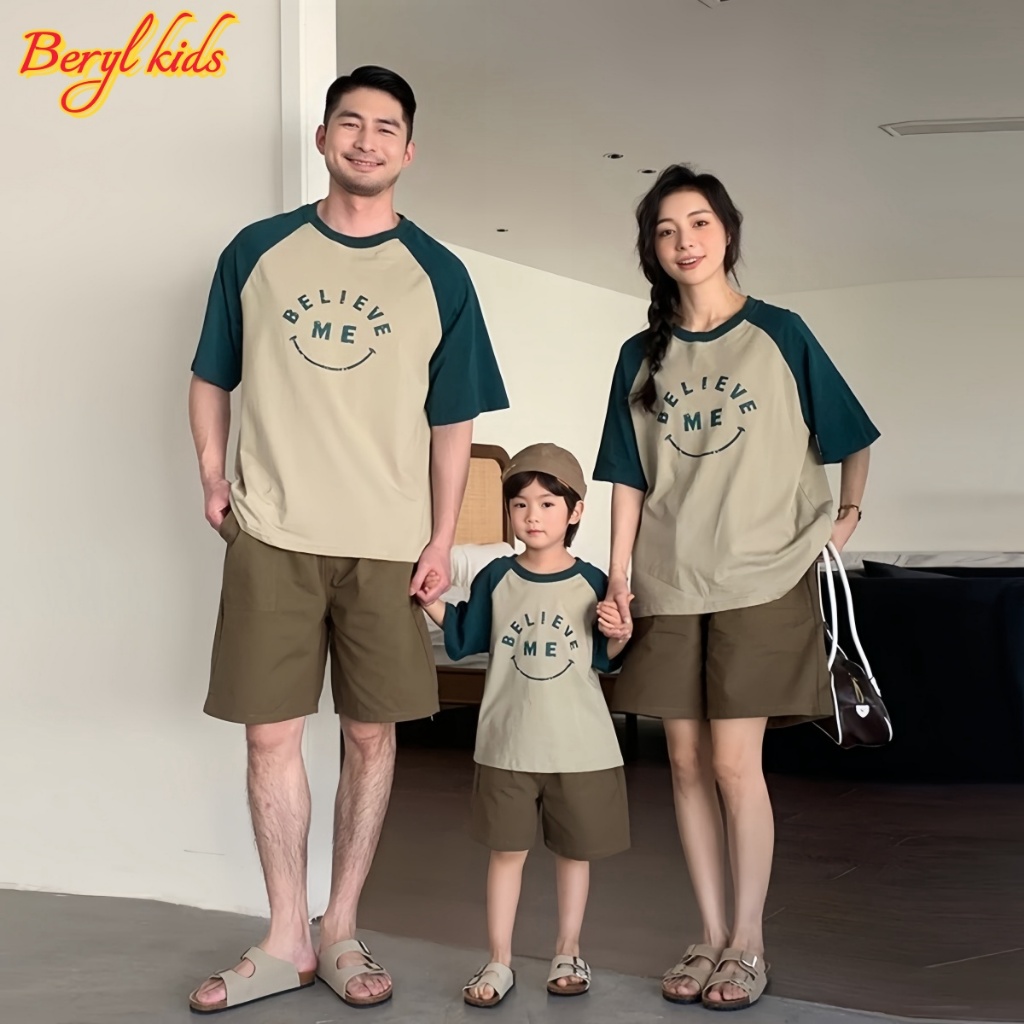Beryl kids🌸ชุดเซทเด็กหน้าร้อน🎀ชุดลําลอง 2ชิ้น เสื้อผ้าแฟชั่นรุ่นใหม่ เหมาะสำหรับครอบครัว สไตล์เกาหลีหลวมๆ