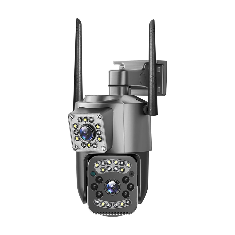 รับประกัน 5 ปี Hikvisioncctv กล้องวงจรปิด V86pro หน้าจอคู่ Dual lens CCTV Camera 12MP สูงสุด128GAIภาพคมชัด คืนวิสัยทัศน์