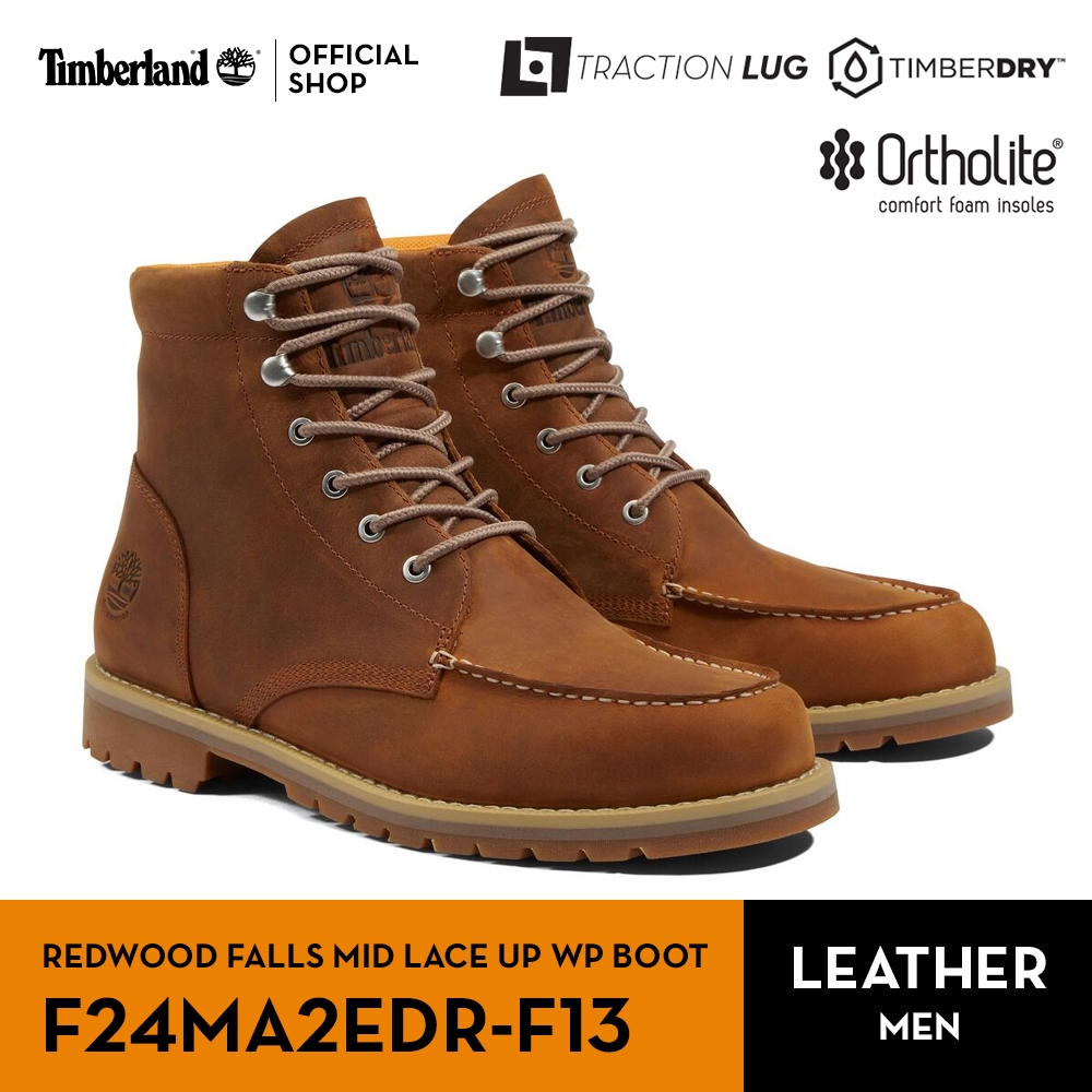 Timberland Men's Redwood Falls Mid Lace-Up Waterproof Boot รองเท้าบูทผู้ชายกันน้ำ (F24MA2EDR)