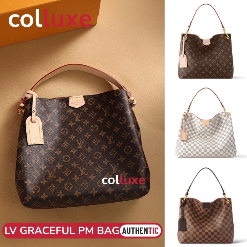 หลุยส์วิตตอง Louis Vuitton กระเป๋ารุ่น GRACEFUL PM Tote Bag กระเป๋าหิ้วผู้หญิง