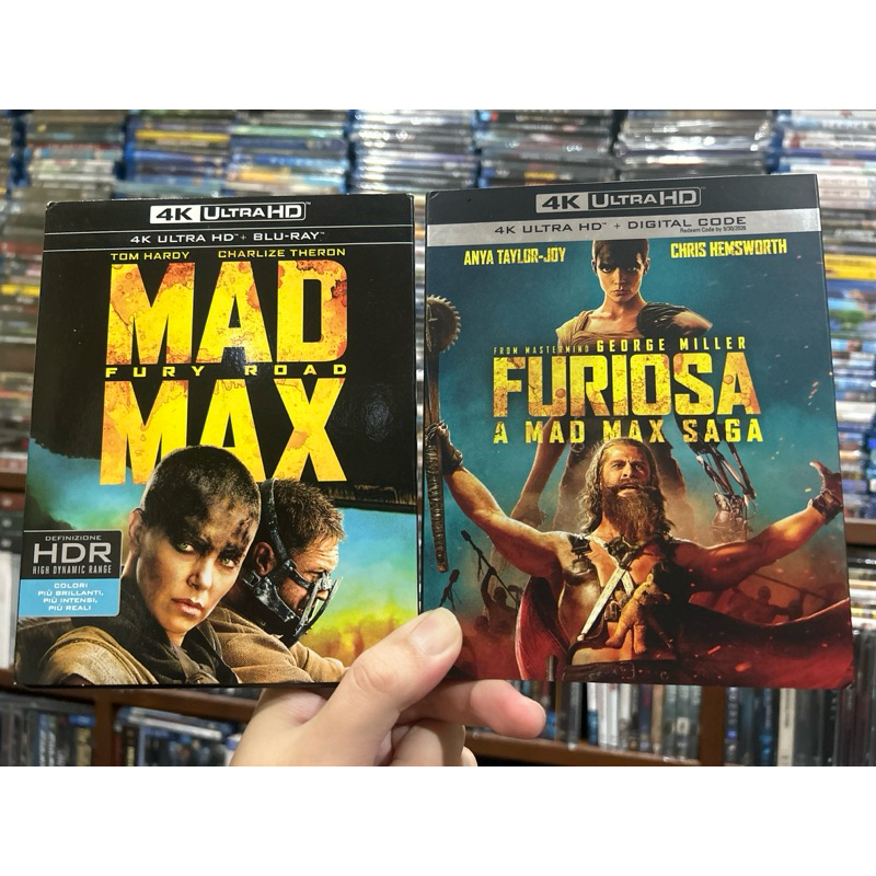 4K-UHD : Mad Max Fury Road / Mad MaxFuriosa : กล่องสวม ภาพยนตร์ สุด มันส์ น่าสะสม