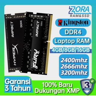 Kingston Hyperx Laptop RAM DDR4 2400Mhz 2666Mhz 3200Mhz 4GB 8GB 16GB PC4-21300 1.2V 260Pin SODIMM For Notebook RAM