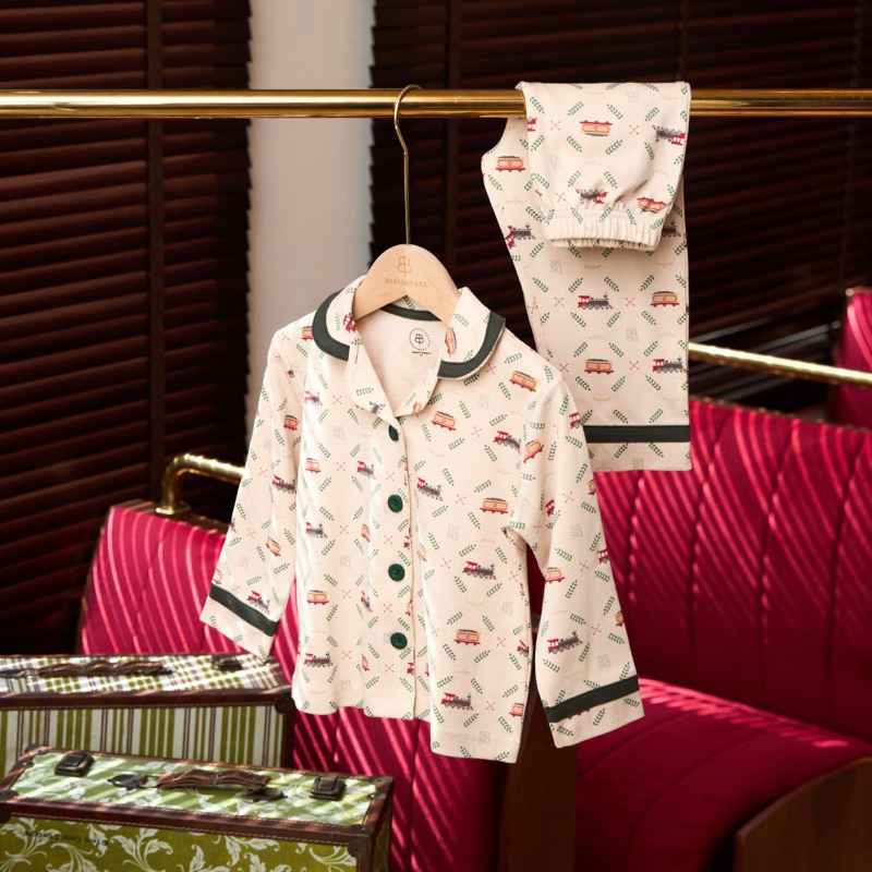 BabySquare 02 : Tiny Track Pajamas ชุดนอนเด็ก