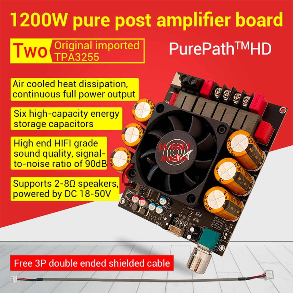 ZK6002 แท้ แอมป์ 1200W TPA3255x2 ขยายเสียงคลาสดี Wuzhi audio รุ่นใหม่