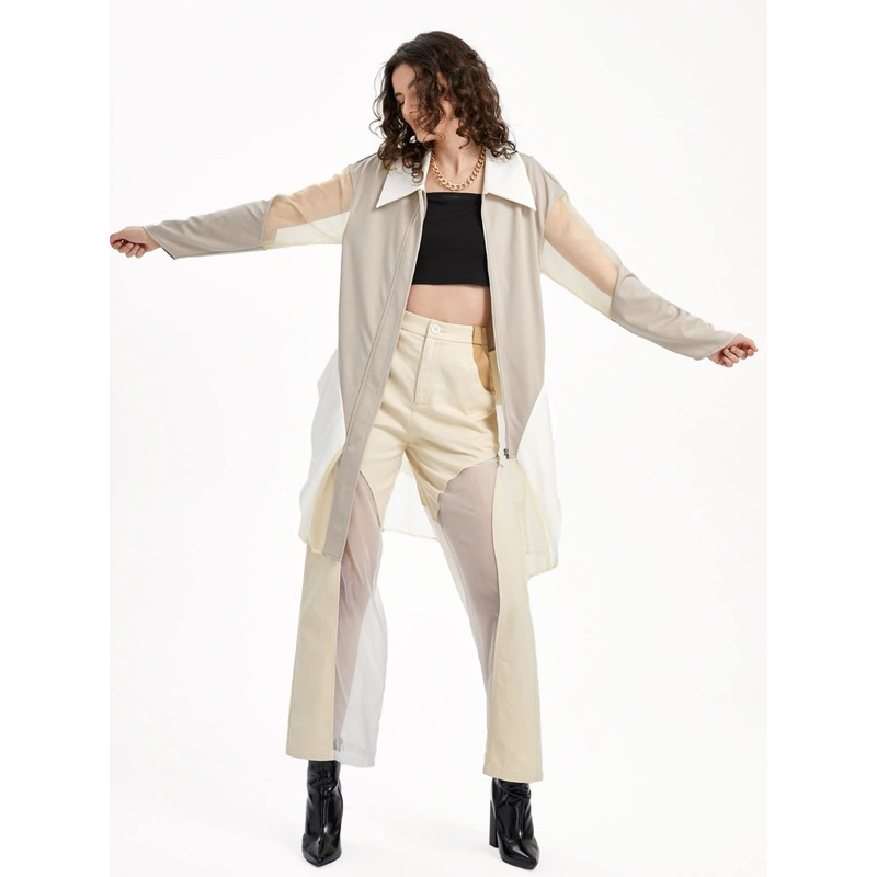 เสื้อโค้ท EMILY REED Colorblock Zip Up Coat แท้ %