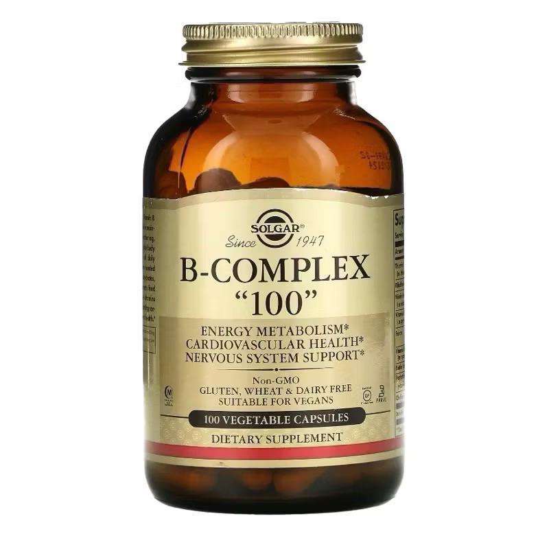 พร้อมส่ง Solgar, B-Complex "100” 100 Vegetable Capsules