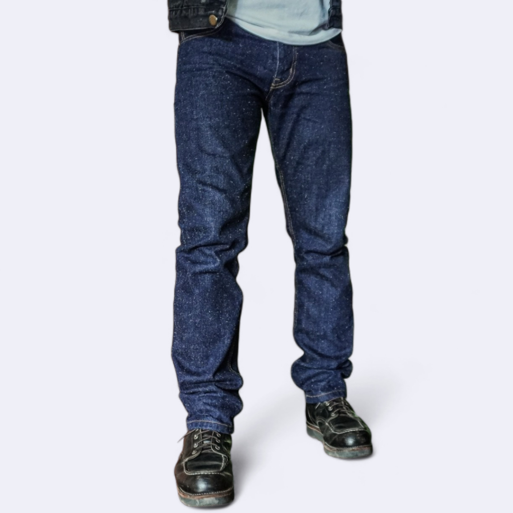 𝐀𝐑𝐂𝐇𝐄𝐑 𝐃𝐞𝐧𝐢𝐦 '𝐏𝐑𝐈𝐌𝐄' 15oz Japan Selvedge Denim เนื้อผ้า Slubby & Nep ทรงกระบอก