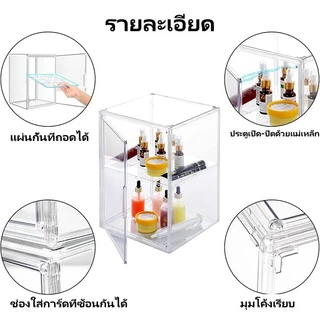 ตู้อะคริลิค กล่องเก็บของ กล่องเก็บกระเป๋าพลาสติกหนาสีใส 2 ชั้น3 ชั้นหลายชั้น