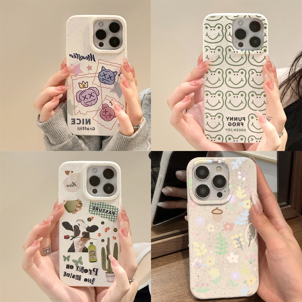 Case for iPhone 16 11 12 13 14 15 Pro Max 7 6 8 Plus XR X XS Max SE กราฟฟิตี้สีน้ำมันสีสันสดใส อ่อนนุ่มเคสมือถือ