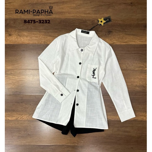 Rami papha เสื้อเชิ้ต+กางเกงขาสั้น งานสวยเก๋ดูดี
