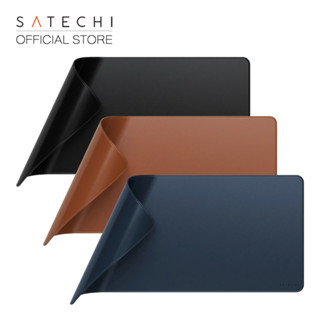 แผ่นรองเมาส์ Satechi Vegan-Leather Premium Desk Mat - Black …