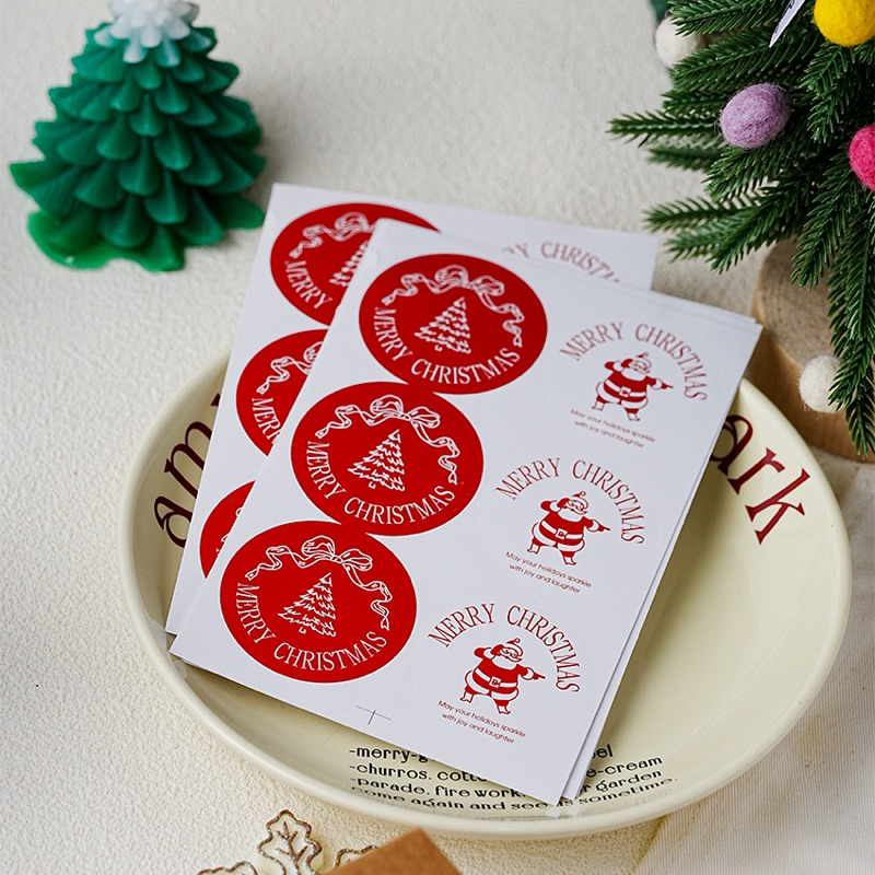 6ดวง > Sticker ตกแต่งChristmas สติ๊กเกอร์คริสต์มาส