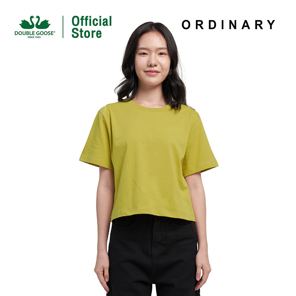 ห่านคู่ เสื้อครอปผู้หญิง รุ่น Ordinary (ชมพู,ส้ม,เบจ,น้ำเงิน,เขียว,ม่วงเข้ม,ไลท์มัสตาร์ด)