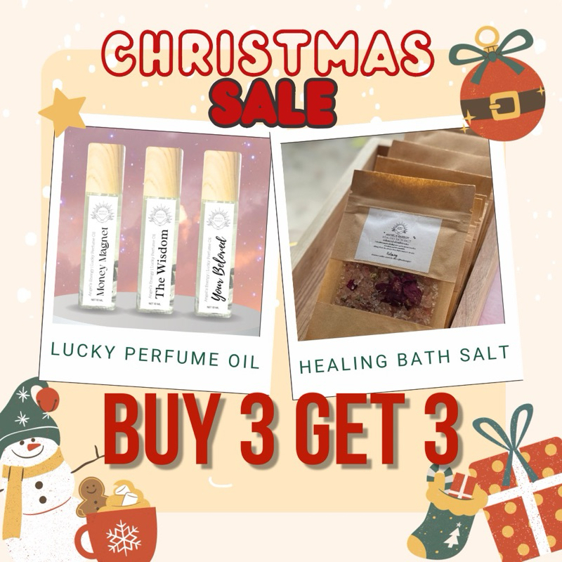 โปร 3 แถม 3 ออยล์น้ำหอมเสริมดวง พลังงานคริสตัล Angel's Energy Lucky Perfume Oil