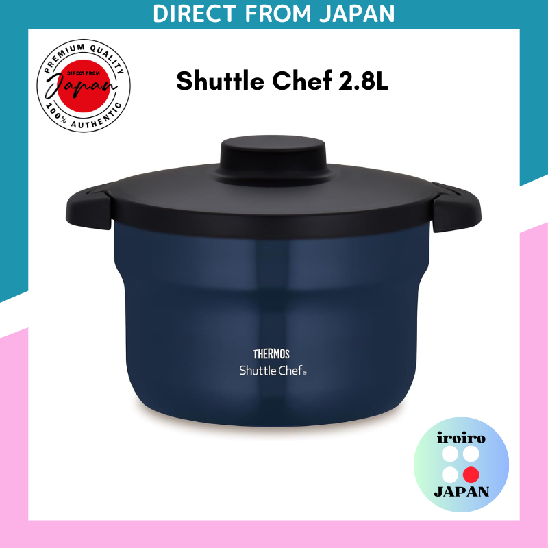 Thermos Shuttle Chef 2.8L (3-5 คน) หม้อหุงฉนวนสูญญากาศสีกรมท่า CeraProtect Coat KBJ-3002 NYY
