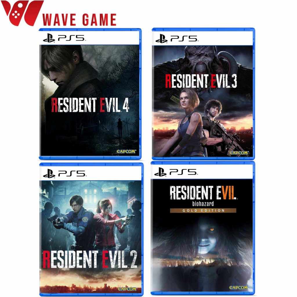 ps5 resident evil 4 / resident evil 3 / resident evil 2 / resident evil 7 gold edition ( english )