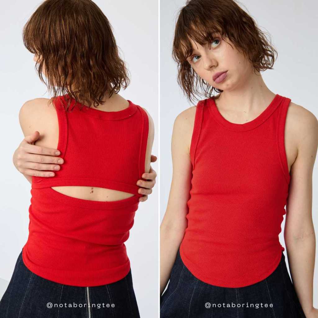 𖧋 NBRT - Not a basic top - เสื้อกล้ามเบสิคเว้าหลัง