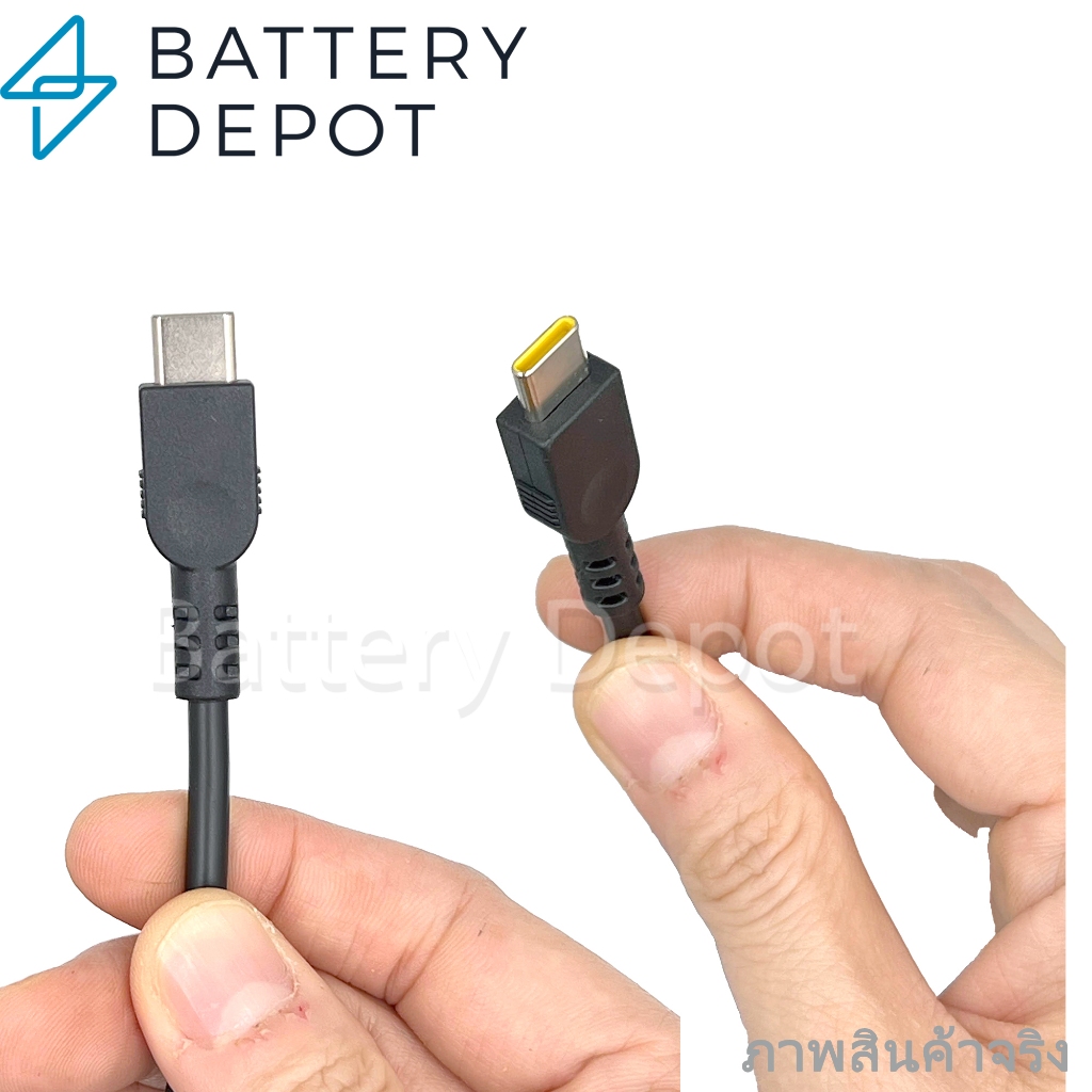 Slim Lenovo Adapter ของแท้ Lenovo 20V/3.25A 65W หัว Jack USB Type-C  ADLX65YDC3E  สายชาร์จ Lenovo สายชาร์จ เลอโนโว่