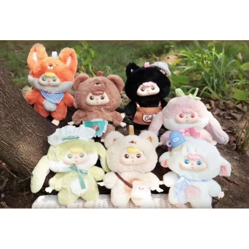 พร้อมส่งในไทย Miyee Cafe Plush Blind Box 1บ๊อก/6ตัว ลุ้นซีเคร็ทของแท้ %