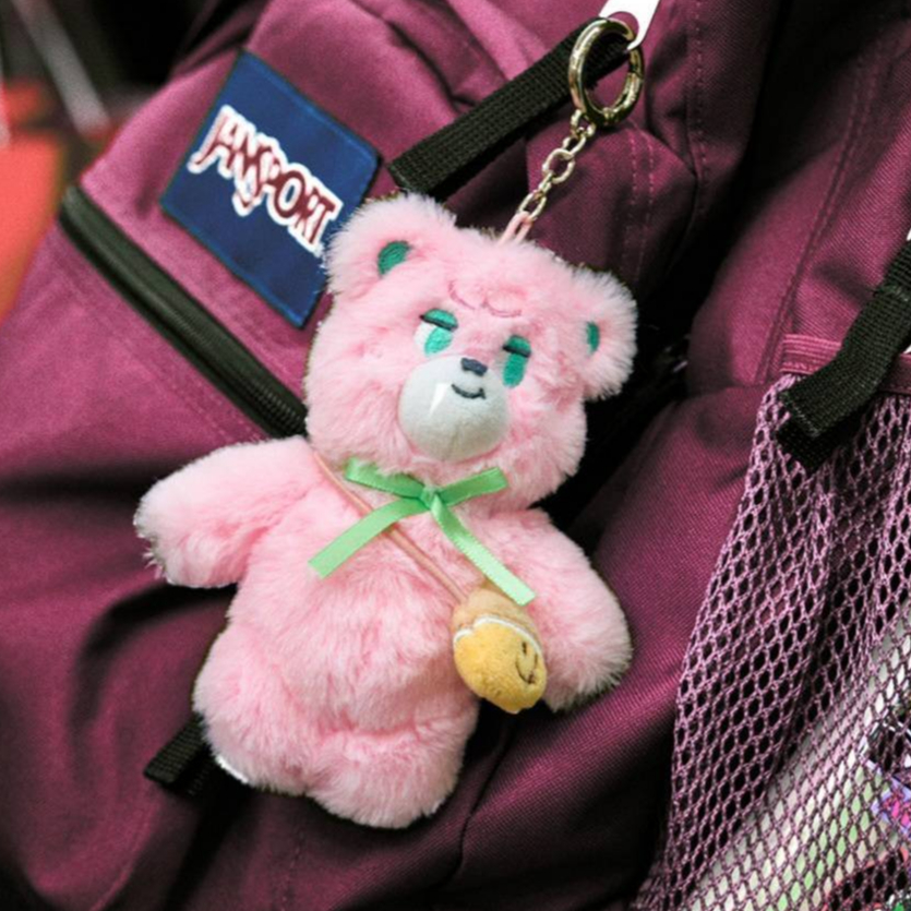 ( พร้อมส่ง ) Knotted Donut Bag Sugar Bear Key Ring พวงกุญแจตุ๊กตา