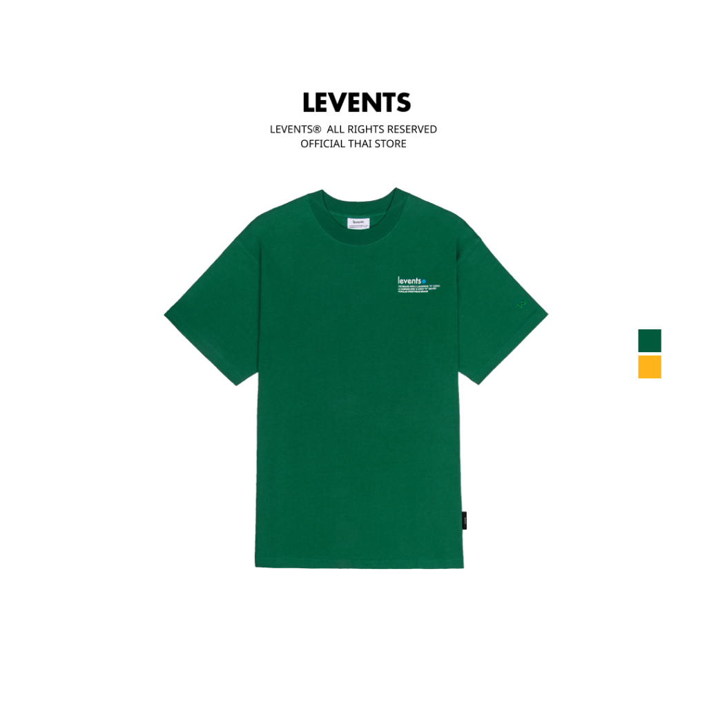 Levents® Popular Logo 2.0 Tee เสือยืดโอเวอร์ไซส์ แขนสั้น ผ้าหนา ยับยาก