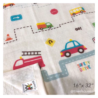 ผ้าเช็ดผม สาลูรังผึ้ง 16”x32”นิ้ว