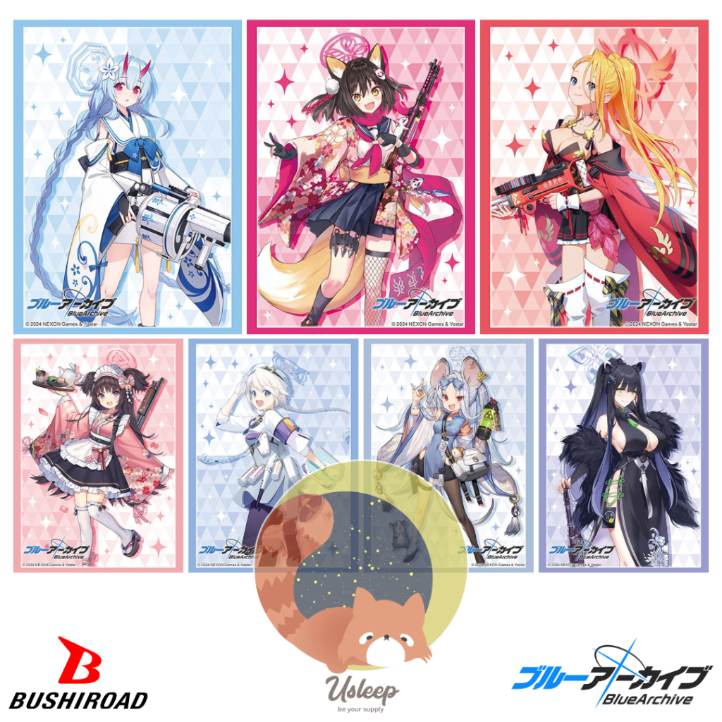 Bushiroad Sleeve & Deck Holder V3 & Storage Box V2 & Rubber Mat V2 Blue Archive : Chise, Izuna, Pina, Shizuko, Kirino